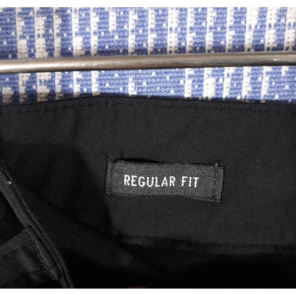REI Hiking Pants Mens 36 x 30 Regular Fit Black Flat Front